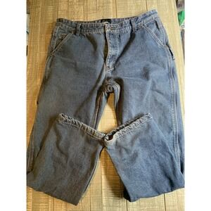 Itasca Flex Fleece Lined Denim Workwear Pants Reinforced Gusset 38x32 Men's